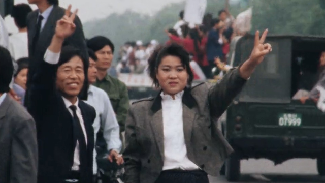 Au coeur des événements de la place Tiananmen en mai 1989. [RTS]