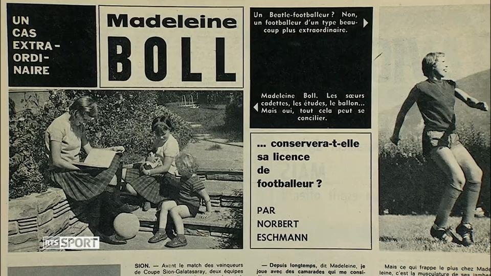 Madeleine Boll, pionnière du football féminin suisse.