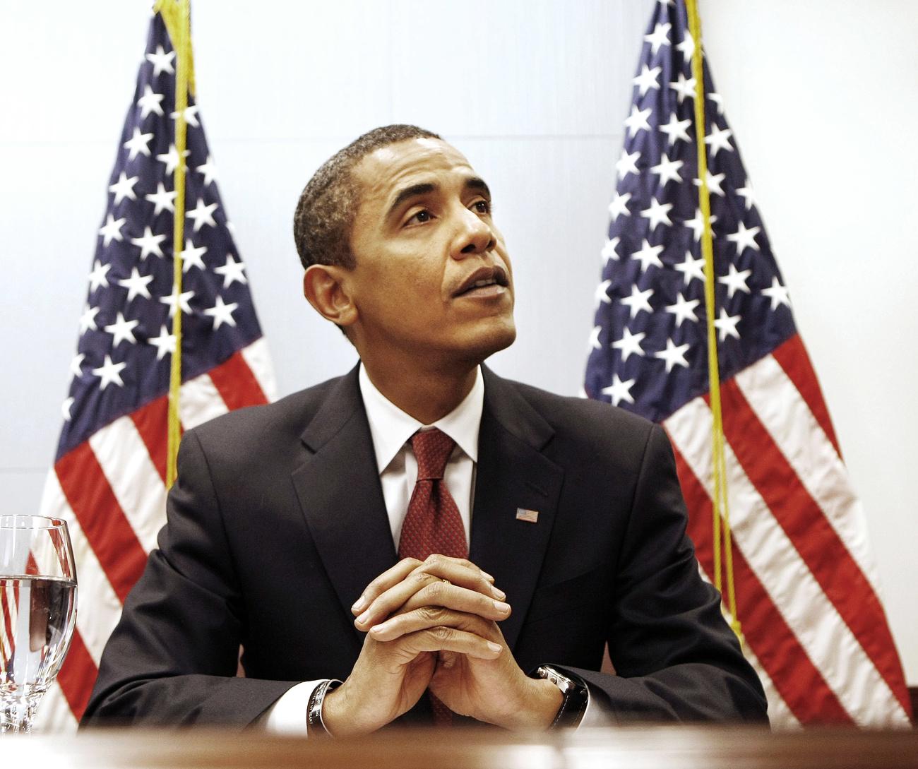 Le président Barack Obama en janvier 2009 [Keystone/AP/Gerald Herbert]