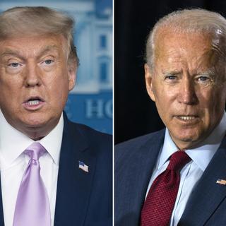 Donald Trump et Joe Biden, candidats à l'élection présidentielle américaine 2020 [Keystone]