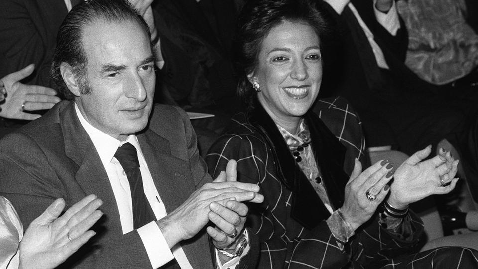 L'homme d'affaires Marc Rich et son épouse Denise en 1986. [Keystone/STR]