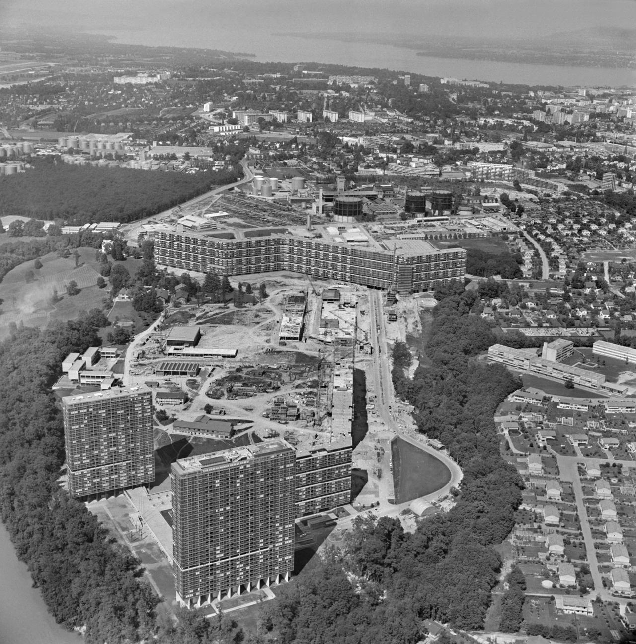 La cité du Lignon en 1966. [KEYSTONE - PHOTOPRESS-ARCHIV]