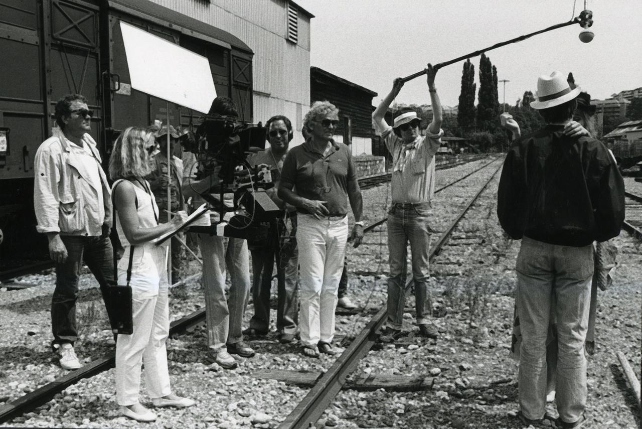 Yvan Butler et son équipe sur le tournage du Cimetière des durs [Archives personnelles Yvan Butler]