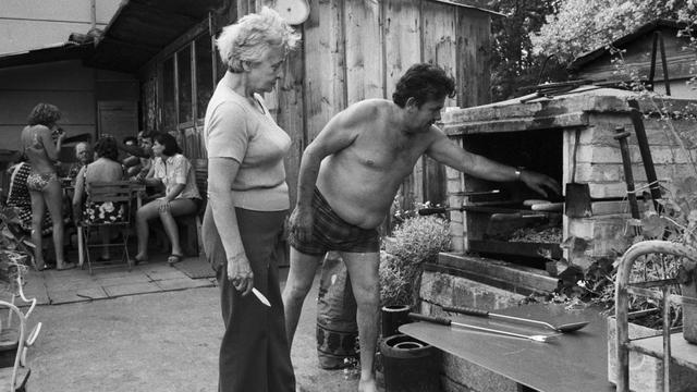 Un barbecue en 1978 à Zurich. [Keystone]