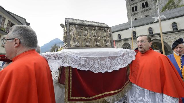 Relique de St-Maurice, 2015 [RTS/Keystone - Laurent Gillieron]