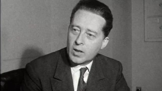Le journaliste Olivier Reverdin en 1959 [RTS]