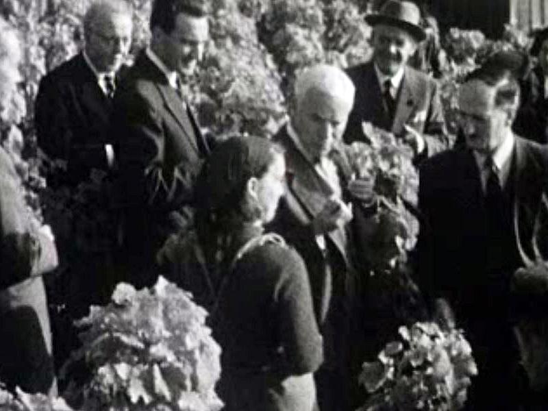 Charlie Chaplin: un moment de dégustation du raisin du Lavaux.