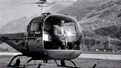 Le sauvetage en montagne peut également se faire en hélicoptère.