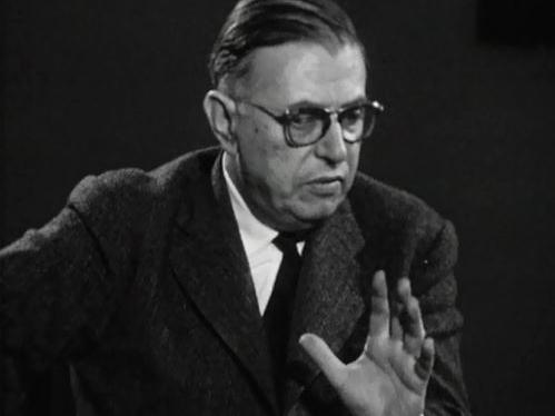 Interview de Sartre, un intellectuel engagé dans son temps.