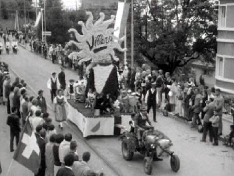 Manifestation pour le centenaire de la station de Villars