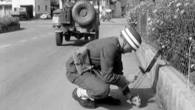 La police militaire de la route est en grandes manoeuvres.