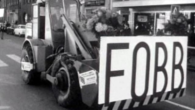 La jeunesse syndicale de la FOBB manifeste à Moutier.