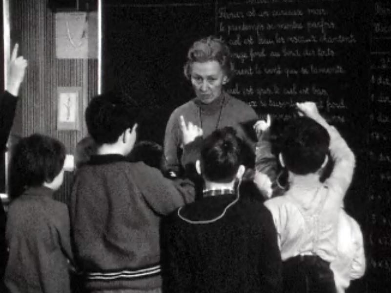 Une école d'enfants durs d'oreilles à Lausanne.