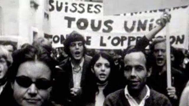 Mai 68 à Lausanne, les étudiants défilent pour changer la vie.