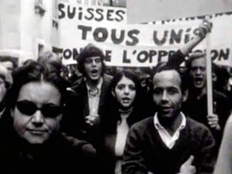 Mai 68 à Lausanne, les étudiants défilent pour changer la vie.