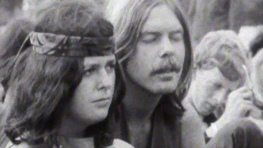 Les hippies se sont donnés rendez-vous sur l'île de Wight. [RTS]