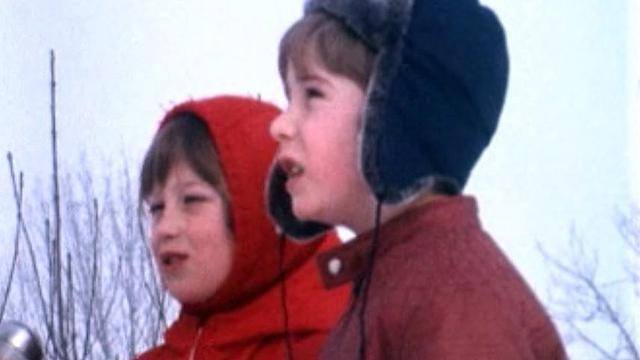 Deux enfants ont assisté à une chasse au renard.