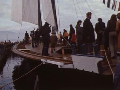 Le Neptune est une des dernières barge du Léman. [RTS]