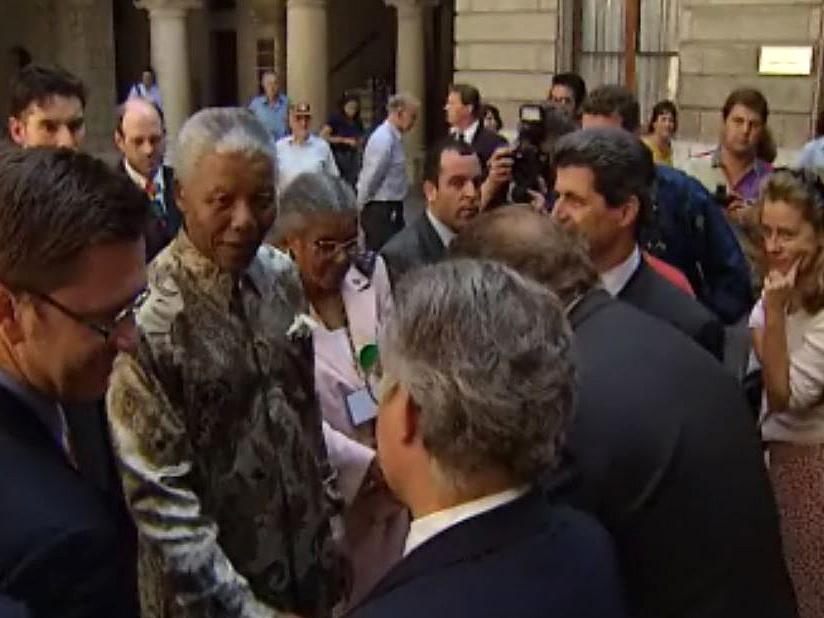 Le président sud africain est reçu à Genève. [RTS]