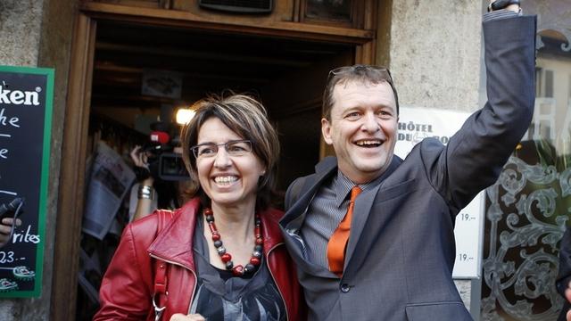 Avec Michel Thentz à ses côtés, Elisabeth Baume-Schneider se sentira moins seule au gouvernement. [Roger Meier]