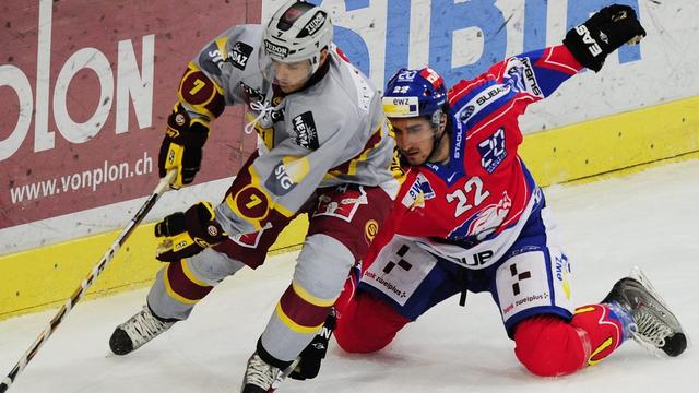 Jan Cadieux (en gris) est trop rapide pour Luca Campercioli.