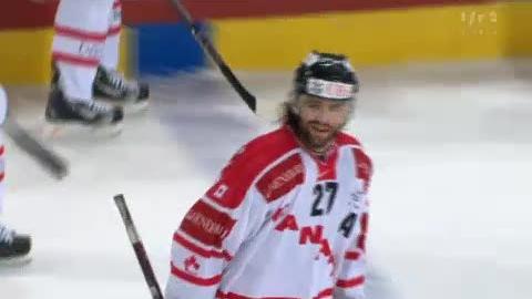 Hockey / Coupe Spengler: Finale. SKA St-Pétersbourg - Team Canada. Josh Holden ramène le Canada à 4-3 à... 2 secondes de la fin. Trop tard (60e)