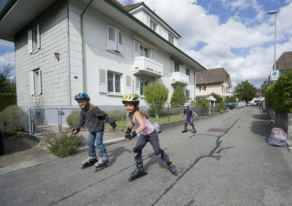 Le quartier des Tilleuls, où vivait le retraité, peut respirer. [KEYSTONE - MARCEL BIERI]