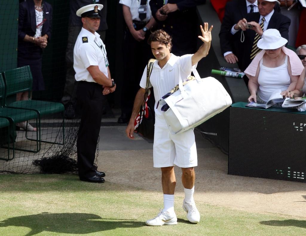 Federer n'avait plus fait sa valise avant la finale de Wimbledon depuis 7 ans.