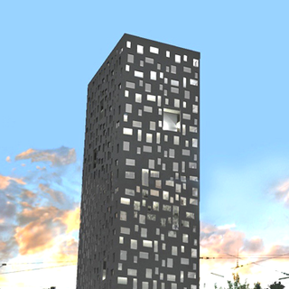 Image de synthèse de la tour "Taoua", haute de 80 mètres, symbole du futur site de Beaulieu à Lausanne. [lausanne.ch]