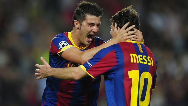 Villa et Messi ont donné le tournis aux défenseurs grecs.