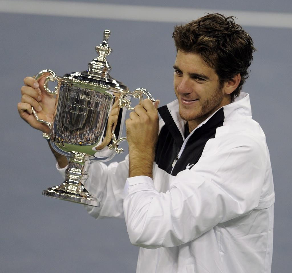 Juan Martin Del Potro, l'an dernier à Flushing. [KEYSTONE - ANDREW GOMBERT]