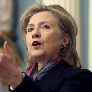 Hillary Clinton a regretté vivement la divulgation d'informations destinées à être confidentielles. [Yuri Gripas]