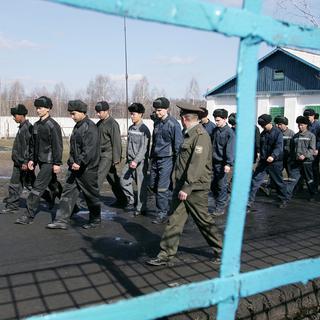 Prisonniers dans un complexe carcéral à Mordovia en Russie. [Maxim Marmur]