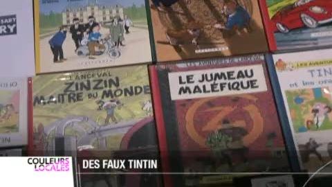 Découverte d'une exposition inédite de faux albums de Tintin