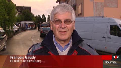 Bienne (BE)/Fuite du forcené: les précisions de François Gaudy, chef de la police région Jura Bernois-Seeland, en direct de Bienne