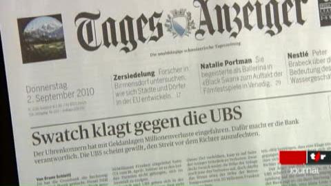 Suisse: Swatch Group porte plainte contre UBS et Crédit Suisse. Il accuse les deux banques de l'avoir mal conseillé sur des placements financiers