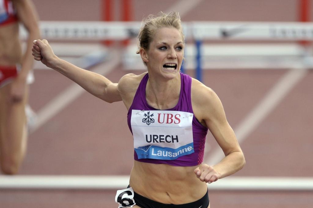 Lisa Urech a gagné le 100m haies B. [KEYSTONE - DOMINIC FAVRE]