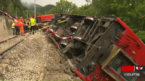 VS: le déraillement du Glacier Express a fait un mort et 42 blessés