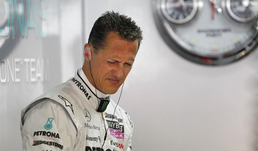 Michael Schumacher n'avait pas la mine des grands jours à Hockenheim.