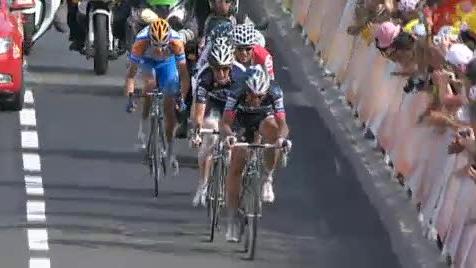 Cyclisme / Tour de France (3e étape): Victoire du Norvégien Hushovd, Fabian Cancellara reprend le maillot jaune