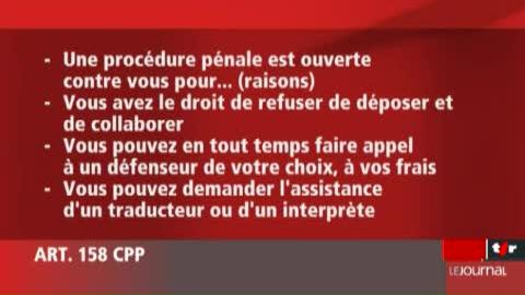 NE: reportage sur les cours donnés aux policiers neuchâtelois en vue du nouveau code de procédure pénale