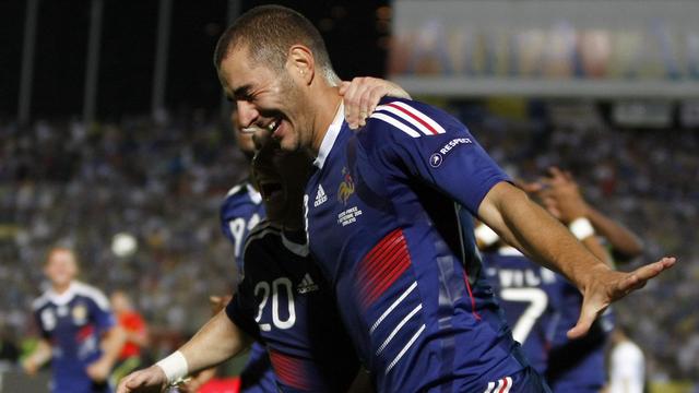 Karim Benzema a inscrit la première réussite française.