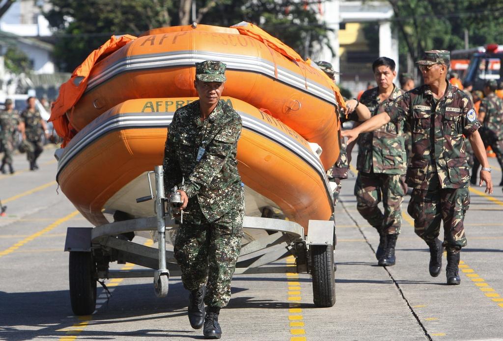 Les autorités philippines se préparent à l'arrivée du typhon. [KEYSTONE - ROLEX DELA PENA]