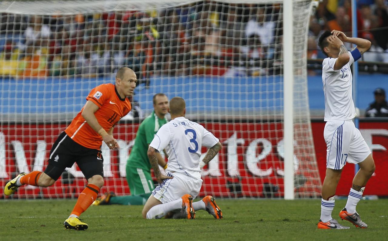 Robben a débloqué le score pour les "Oranje" à la 18e.