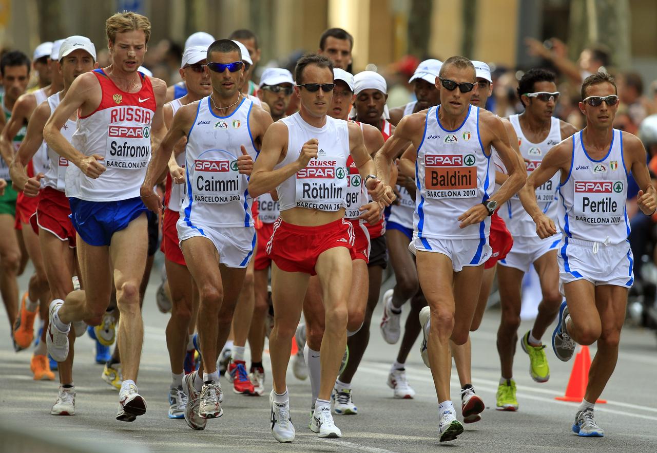 En début de course, Röthlin pointait déjà en tête de peloton, aux côtés des autres favoris.