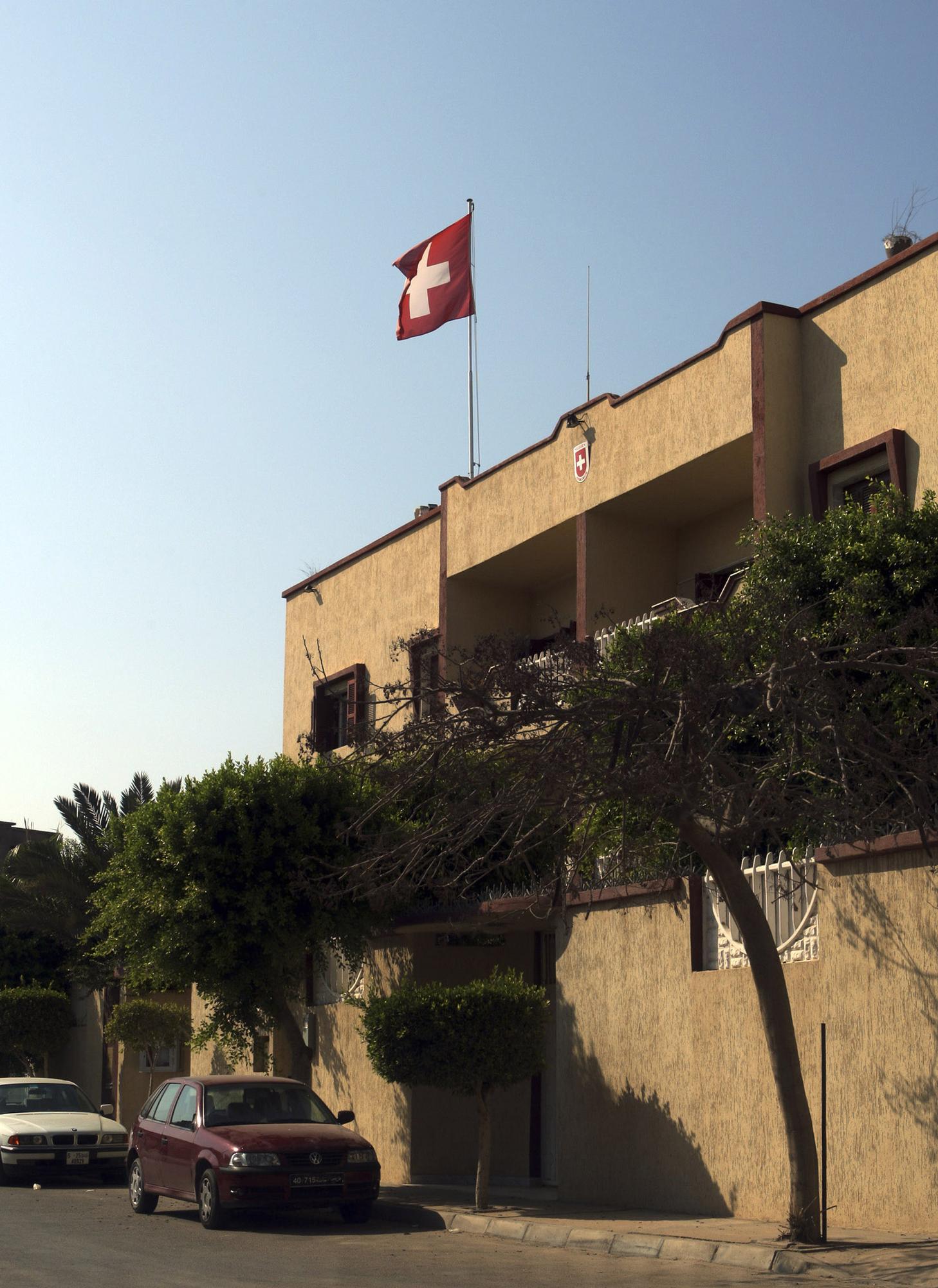 L'ambassade suisse à Tripoli.