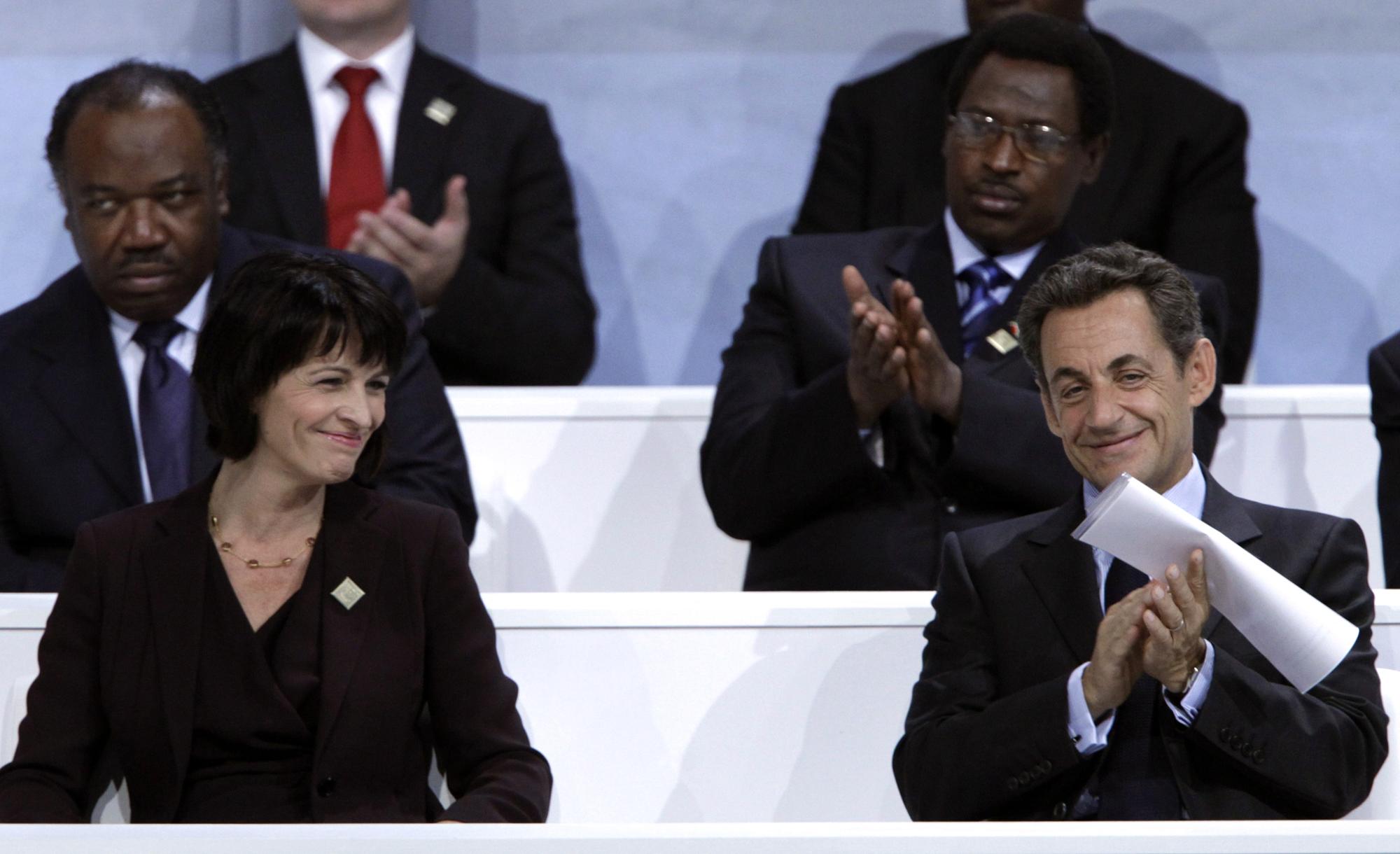 Doris Leuthard a été chaudement applaudie par ses homologues, au premier rang desquels Nicolas Sarkozy, lors de son discours inaugural.