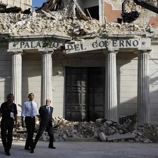 L'Aquila séisme Obama Berlusconi