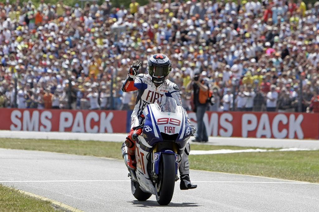 Jorge Lorenzo a été intraitable sur le circuit d'Assen. [KEYSTONE - VINCENT JANNINK]