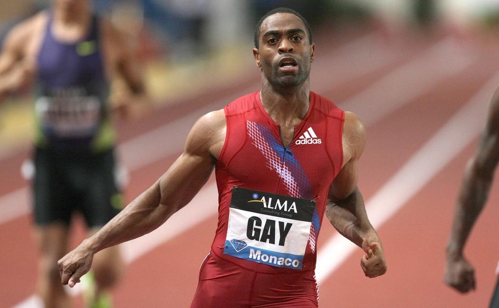 Tyson Gay a bien failli se faire rejoindre sur le 200m. [KEYSTONE - LIONEL CIRONNEAU]